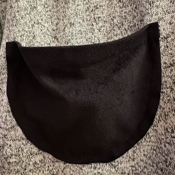 Mod Ref grey knit crew neck with 2 black pockets and batwing sleeves S - Picture 8 of 12